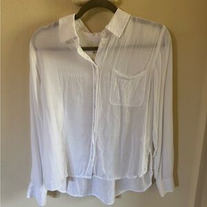 Lucky Brand White Button-Down Shirt